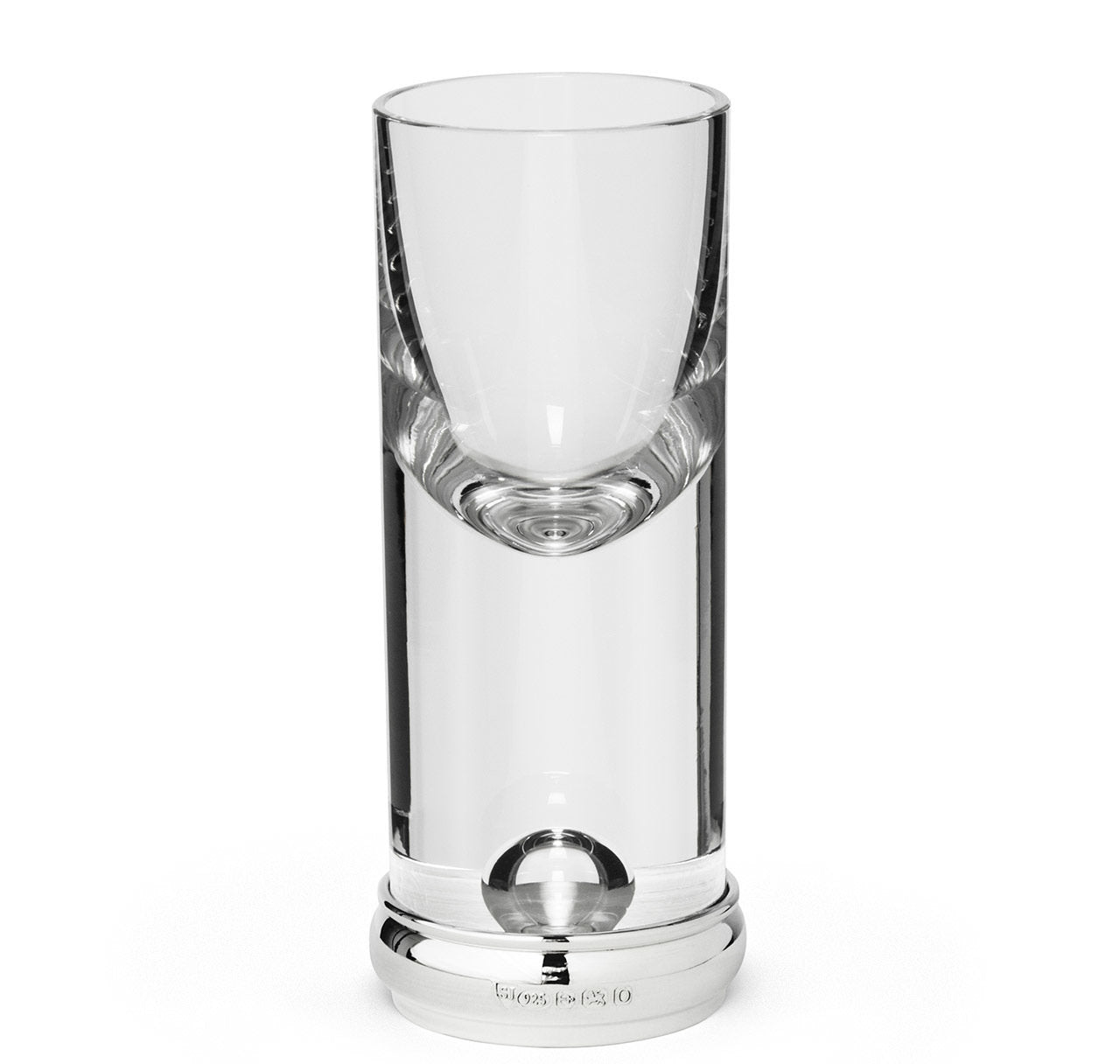 Sir Jack's Sterling Silver & Crystal Tall Shot Glass Set