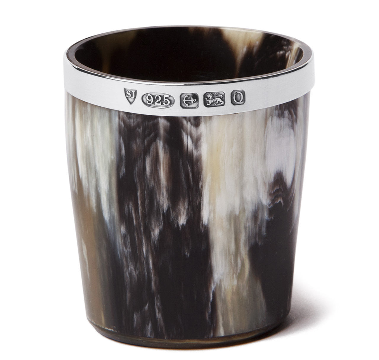 Sir Jack's Sterling Silver Ox Horn Whiskey Tumbler