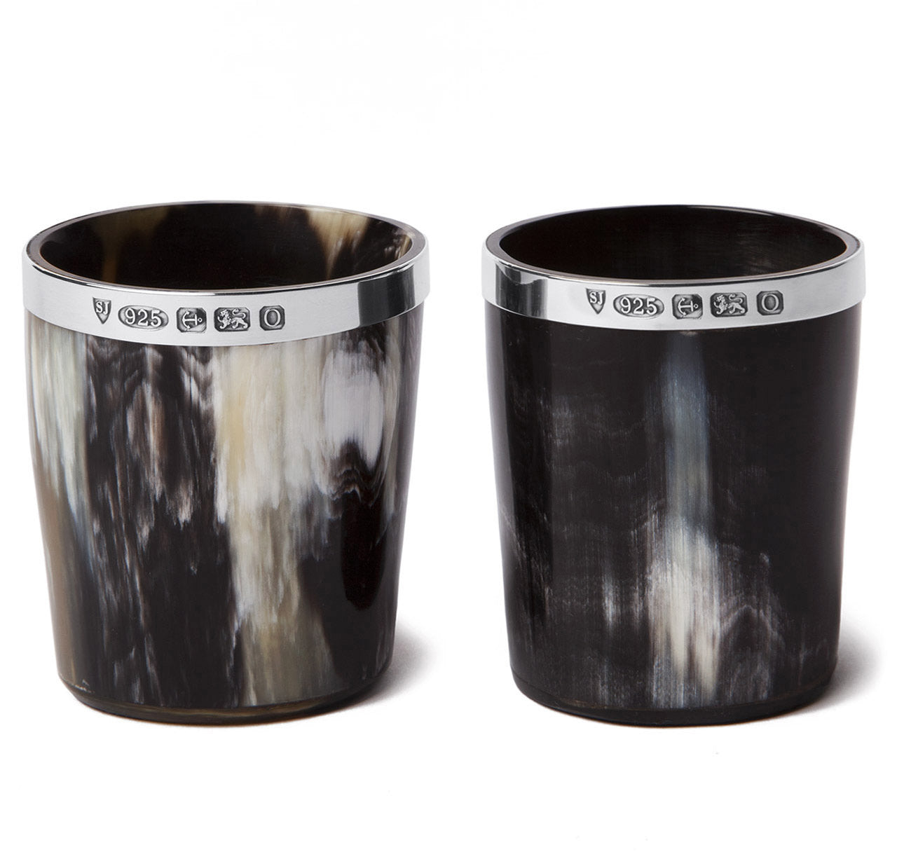 Sir Jack's Sterling Silver Ox Horn Whiskey Tumbler