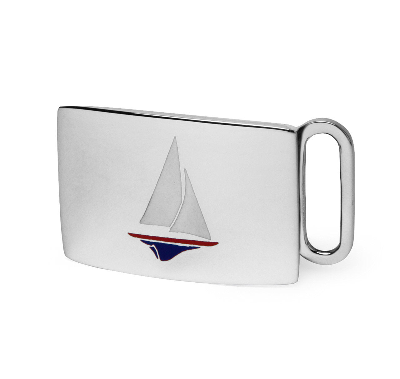 Sterling Sailboat Belt Buckle