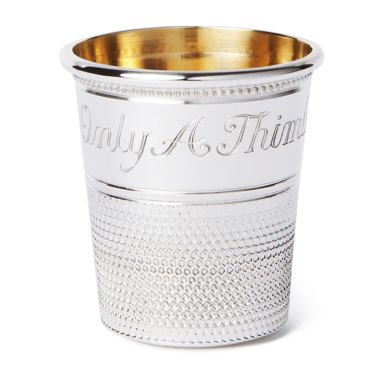 Sterling Silver Thimble Bar Measure & Shot Cup