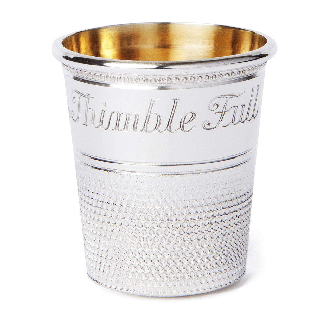 Sterling Silver Thimble Bar Measure & Shot Cup