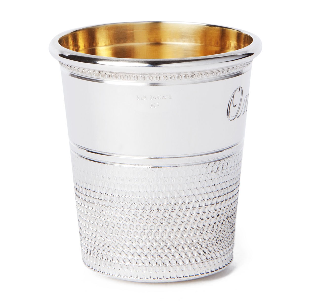 Sterling Silver Thimble Bar Measure & Shot Cup