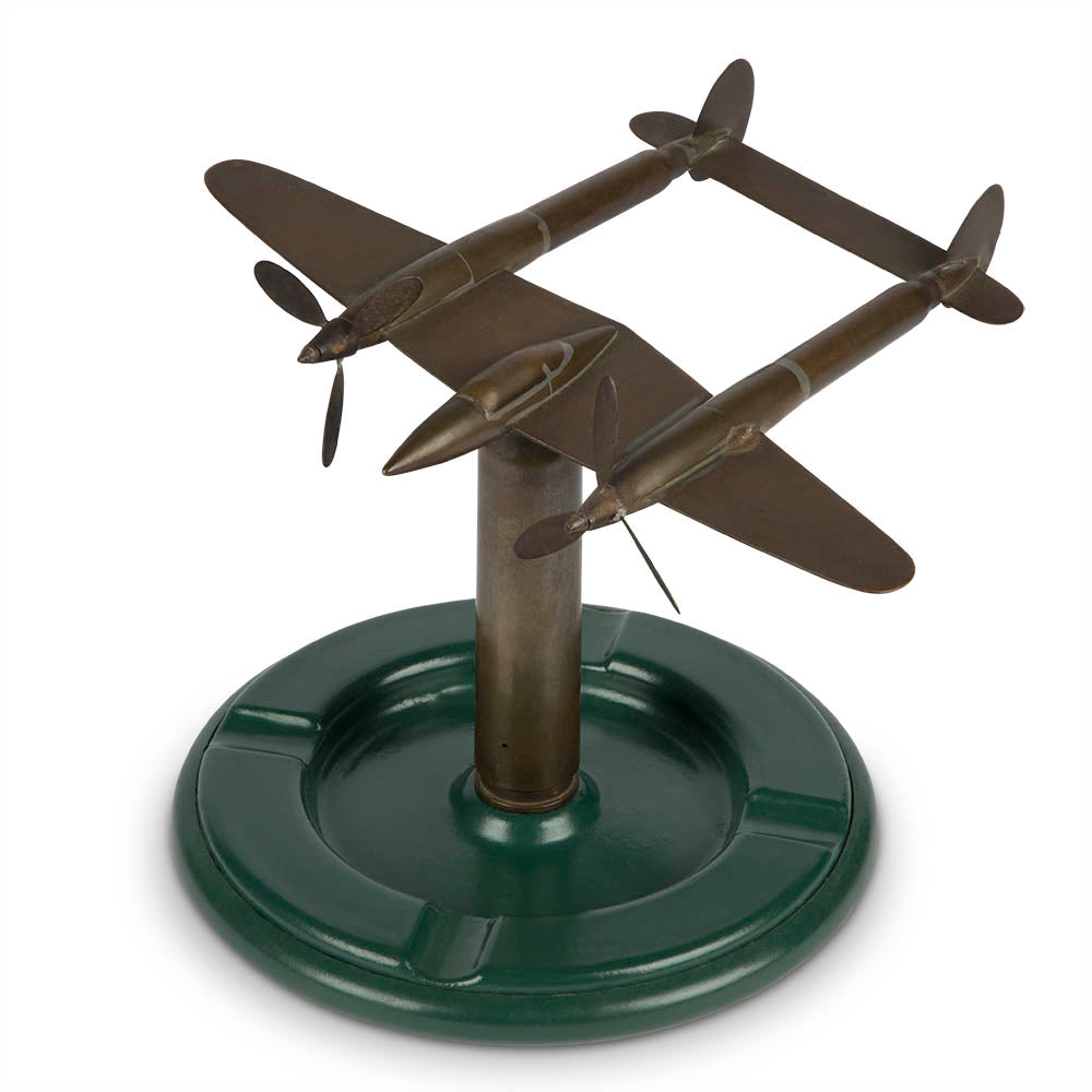 WWII 'Trench Art' Airplane Ashtray